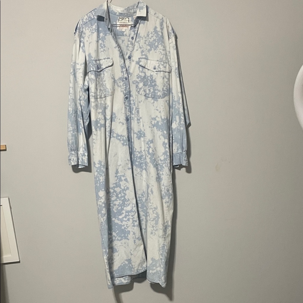 Elegant Light Blue denim dress